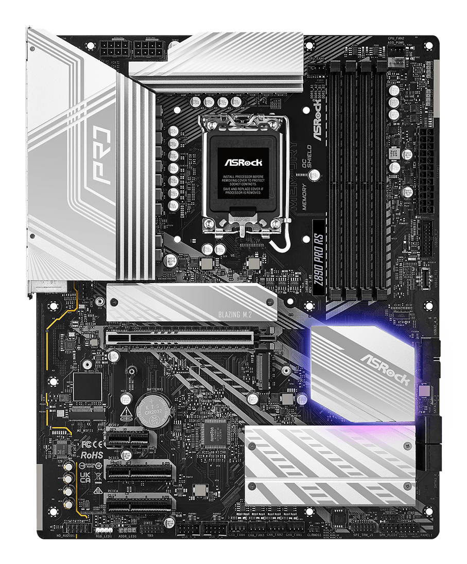 ASRock Z890 Pro RS - Motherboard - ATX - LGA1851-Sockel - Z890 Chipsatz, Ansicht 3