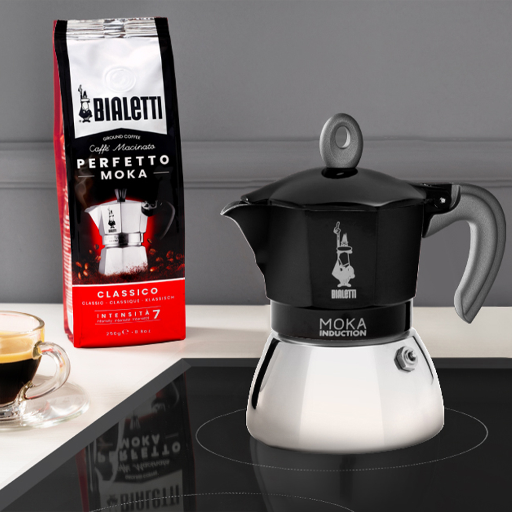 Bialetti Moka Induction - Kaffeemaschine - Schwarz, Ansicht 3