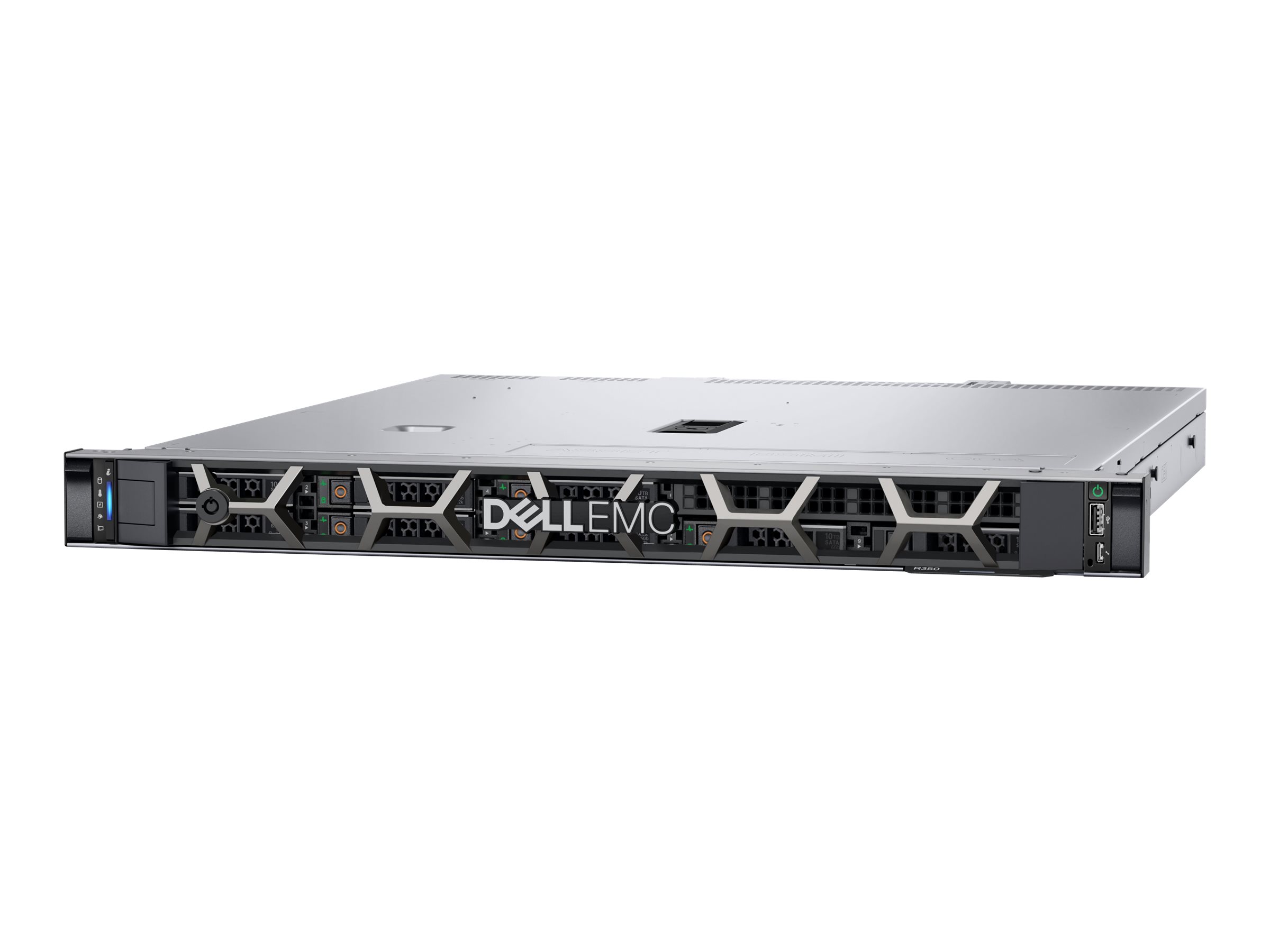 Dell PowerEdge R350 - Server - Rack-Montage - 1U - 1-Weg - 1 x Xeon E-2314 / 2.8 GHz