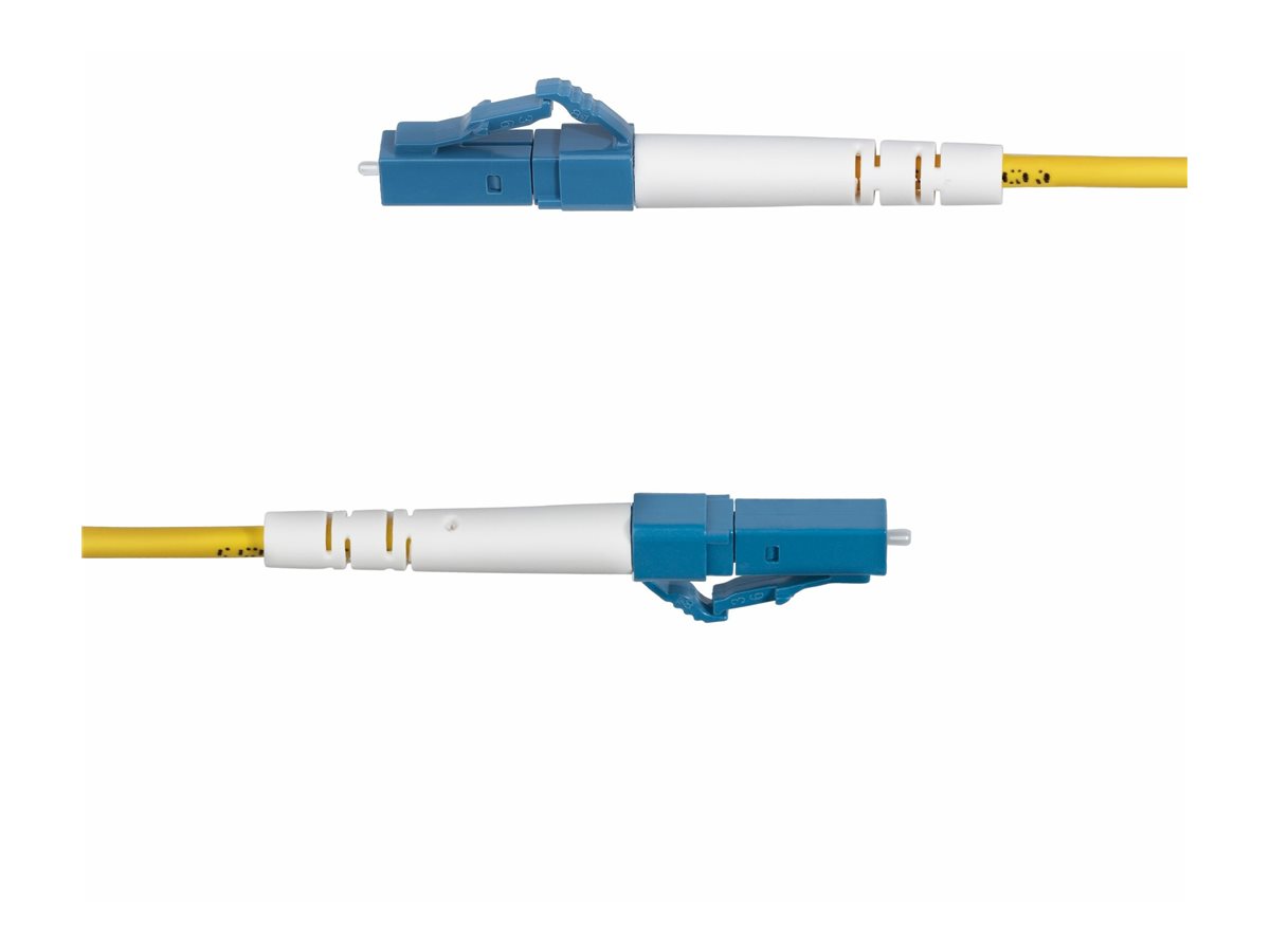 StarTech.com 3m (9.8ft) LC to LC (UPC) OS2 Single Mode Simplex Fiber Optic Cable 9125µm Laser Optimized 40G100G Bend Insensitive Low Insertion Loss - LSZH Fiber Patch Cord (SPSMLCLC-OS2-3M)
