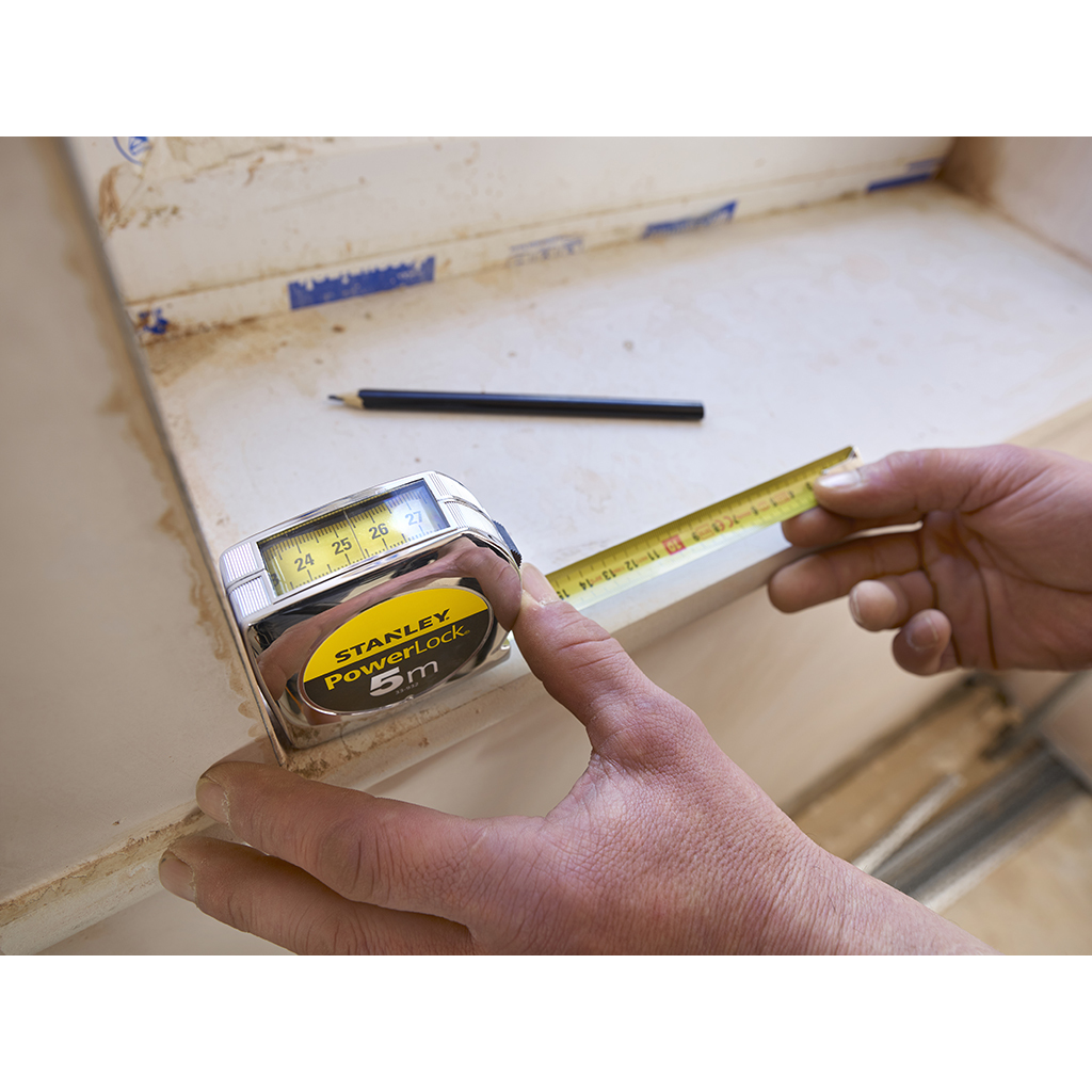 Stanley Bandmaß PowerLock mit Sichtfenster (Kunststoffgehäuse) - 90 mm - 40 mm - 150 mm - 206 g, Ansicht 2