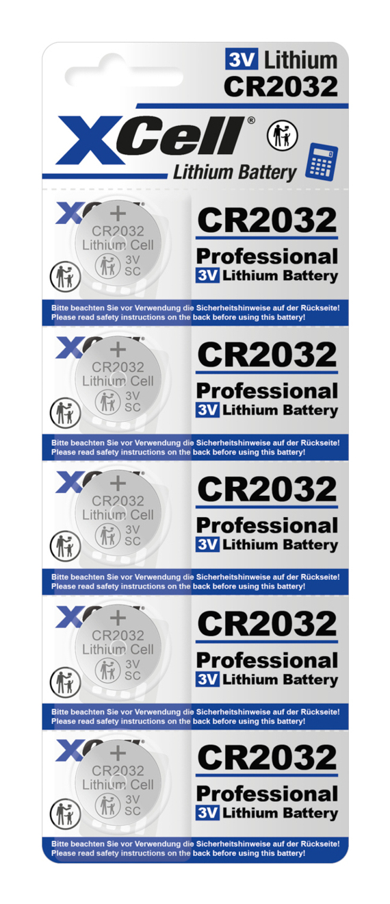 XCell Batterie Knopfzelle CR2032 - Batterie - CR2032, Ansicht 2