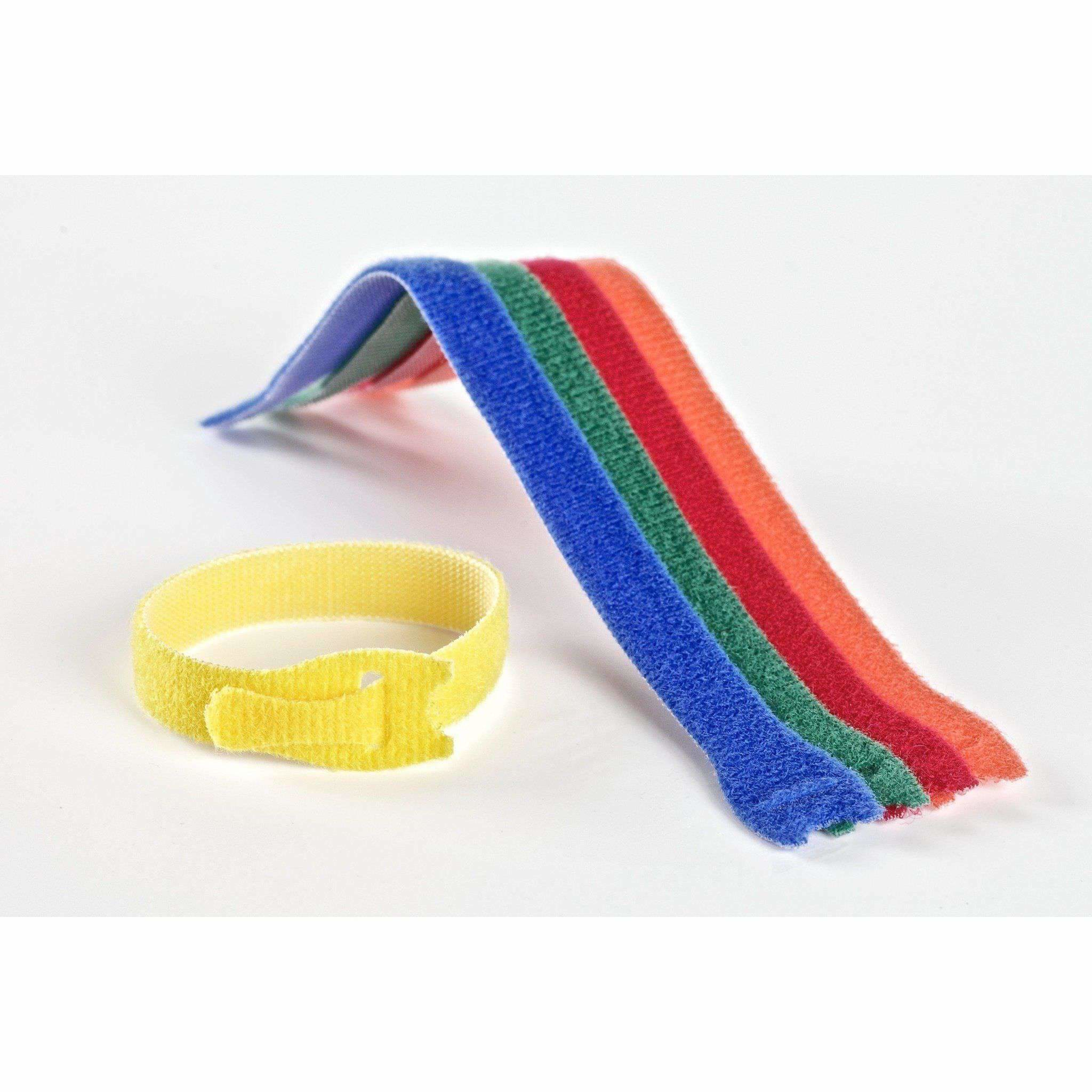 VELCRO VEL-EC60250 - Kabelbinder mit Klettverschluss - Velcro - Blau - Grün - Orange - Rot - Gelb - 200 mm - 12 mm, Ansicht 2