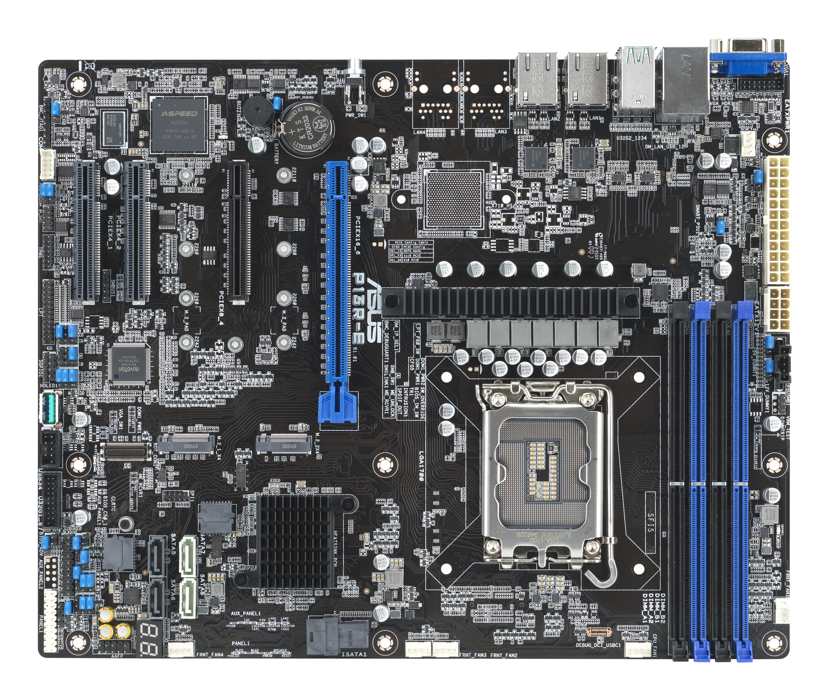 ASUS P13R-E - Motherboard - ATX - LGA1700 Sockel, Ansicht 2
