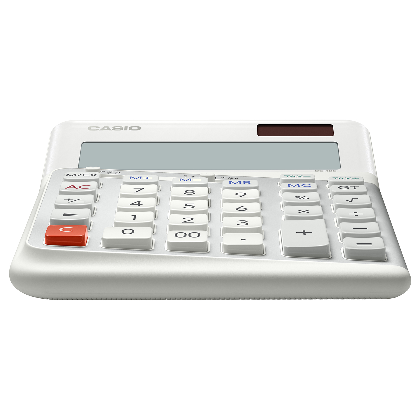 Casio DE-12E-WE - Desktop - Einfacher Taschenrechner - 12 Ziffern - Batterie/Solar - Weiß, Ansicht 2