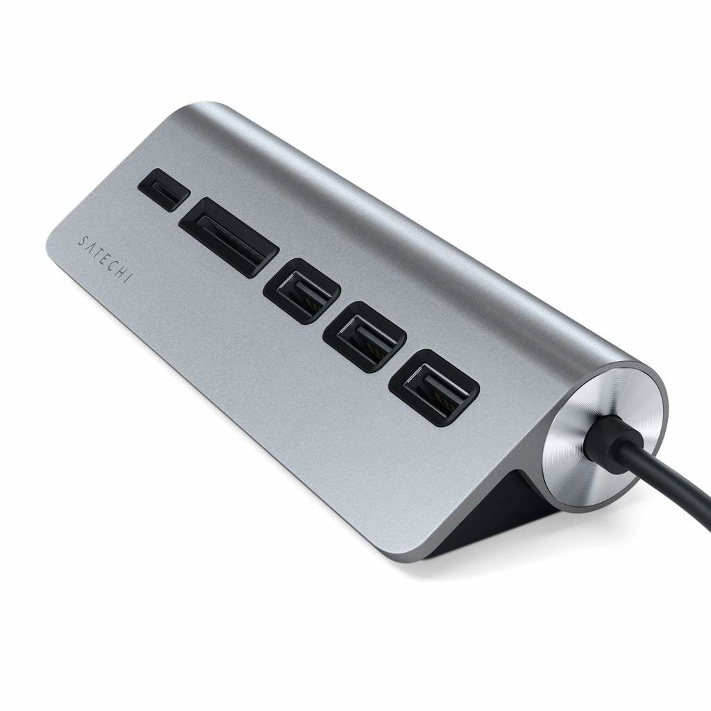 Satechi ST-TCHCRM - USB 3.2 Gen 1 (3.1 Gen 1) Type-C - Grau - MicroSD (TransFlash) - USB 3.2 Gen 1 (3.1 Gen 1) Type-A, Ansicht 2
