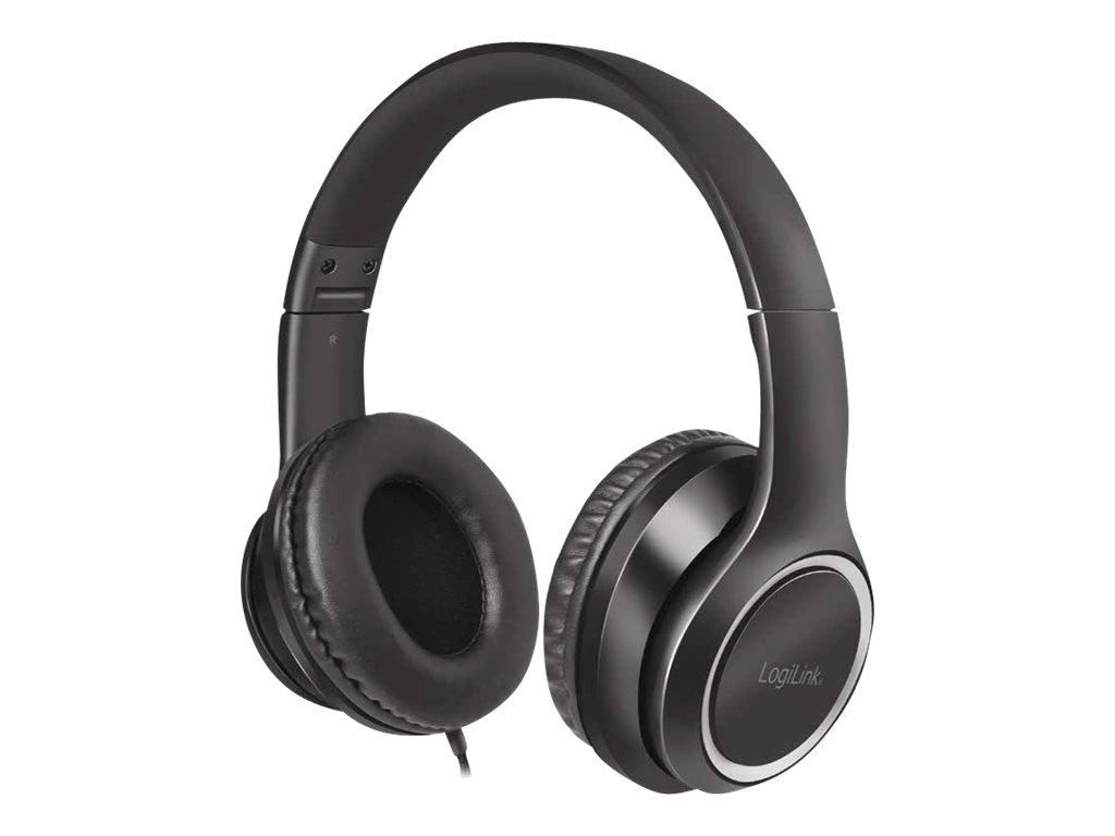 LogiLink Kopfhörer mit Mikrofon - On-Ear