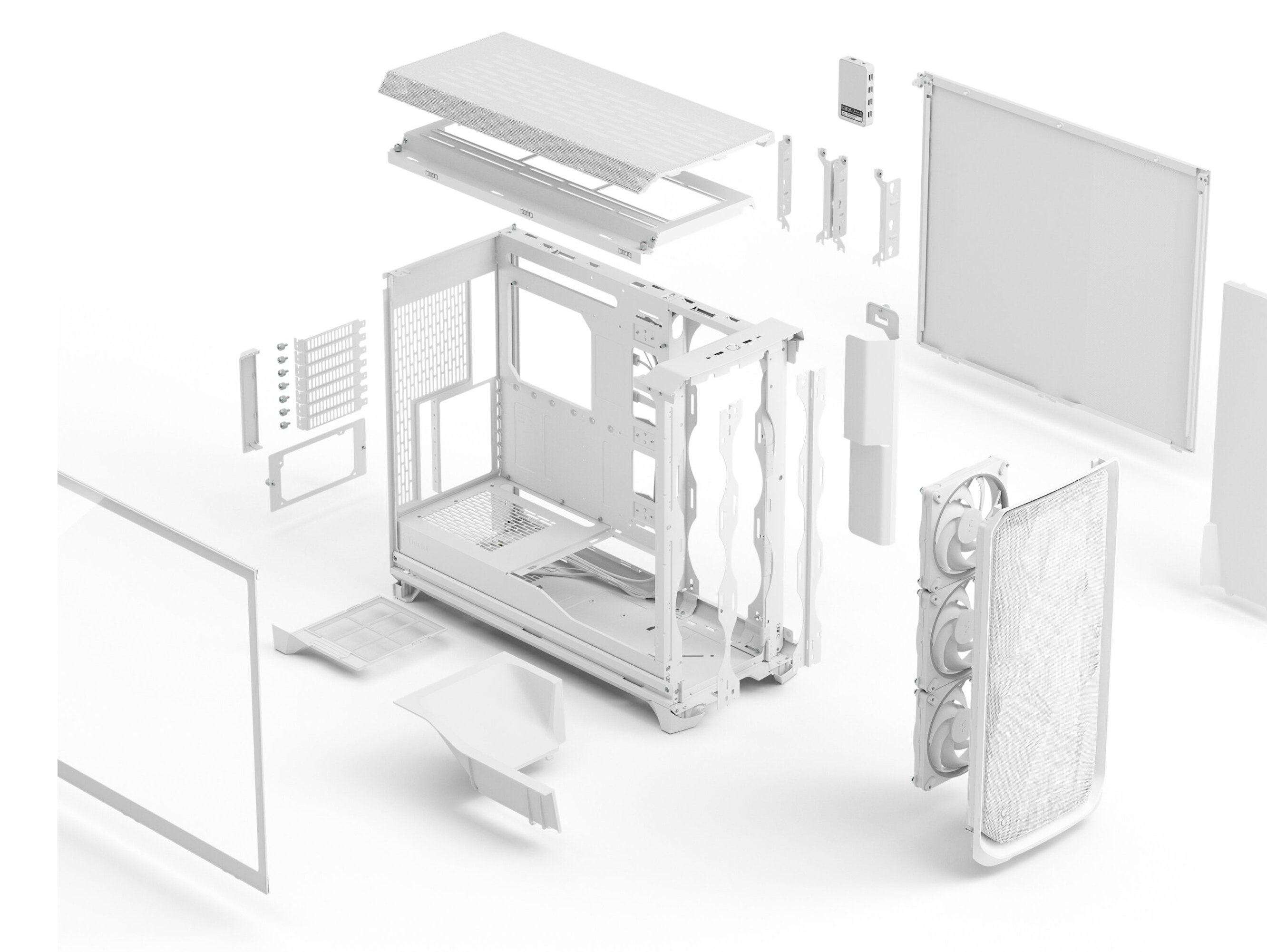 Fractal Design Meshify 3 XL Ambience Pro RGB - Tower - E-ATX - keine Spannungsversorgung (ATX), Ansicht 2