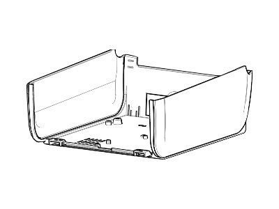 Zebra Kit, Front Bezel, Standard, ZD (P1080383-412)