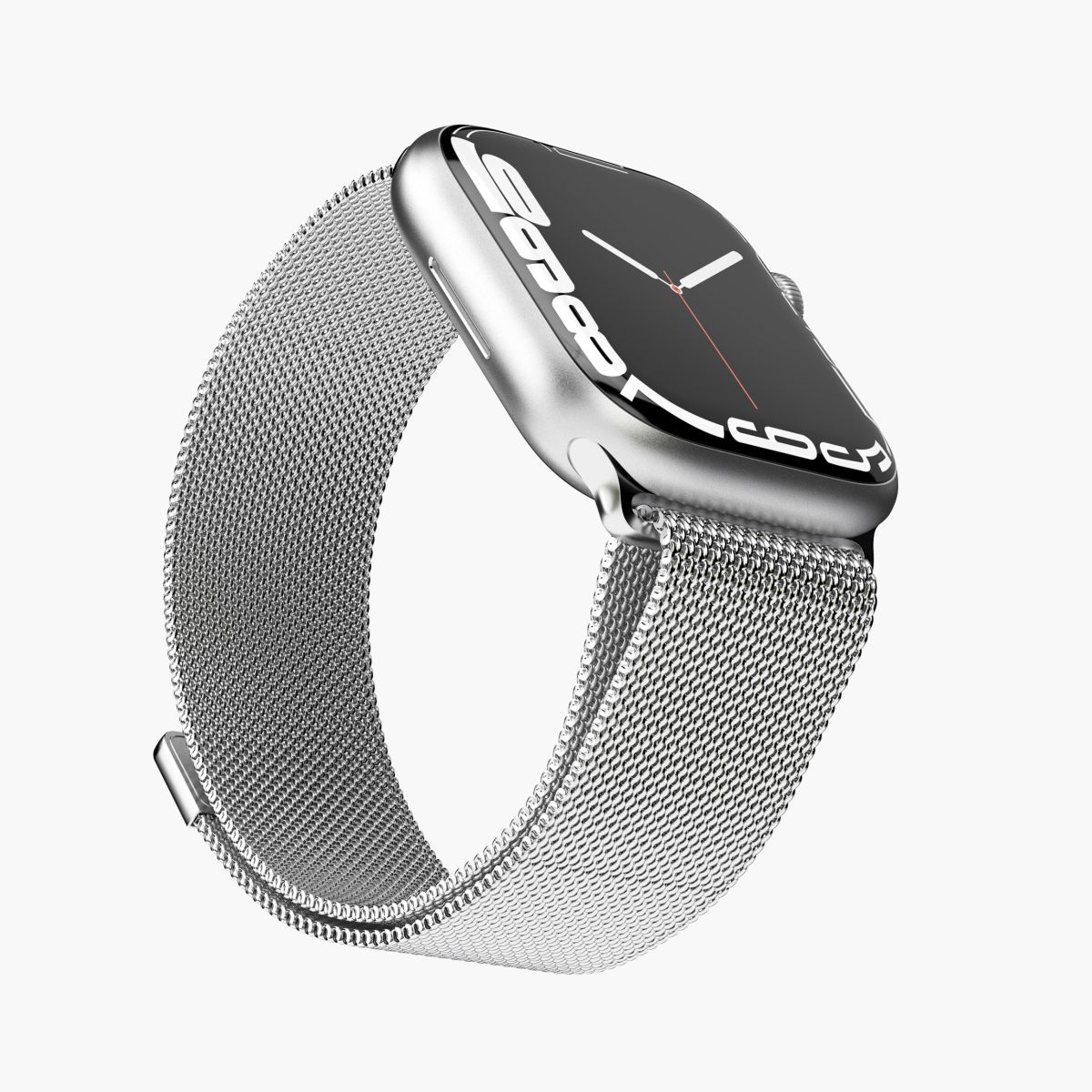 Vonmählen Milanese Loop - Band - Smartwatch - Silber - Apple - Apple Watch 42 mm - 44 mm - 45 mm - 49 mm - Edelstahl, Ansicht 2