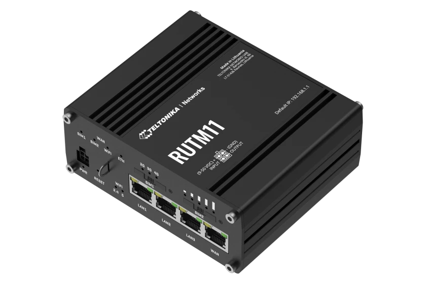 Teltonika · Router· RUTM11· LTE CAT6+ WiFi - Router - 1 Gbps, Ansicht 3