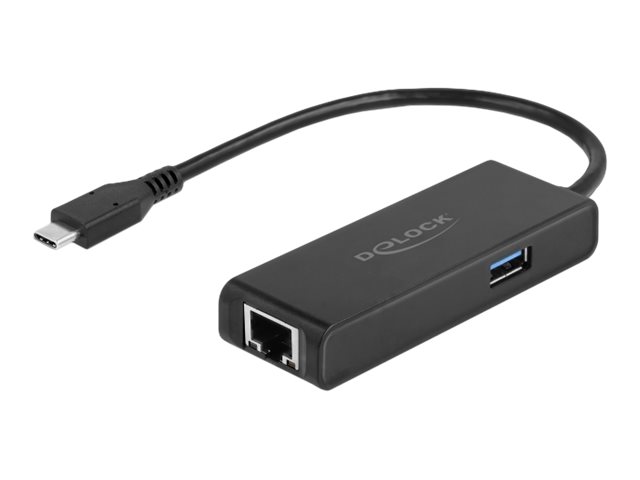 Delock USB Type-C Adapter zu 2,5 Gigabit LAN mit USB Typ-A Buchse