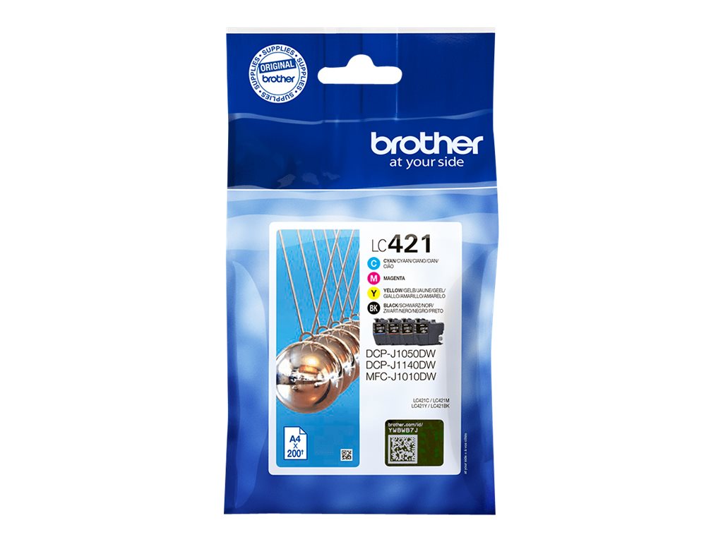 BROTHER LC421VAL 4pack Ink Cartridge (LC421VALDR)