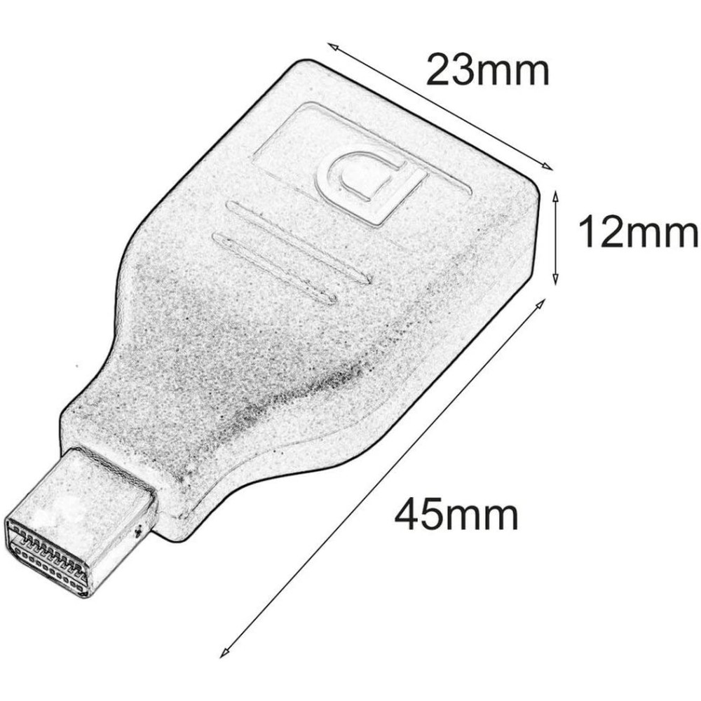 EFB Elektronik Adapter DisplayPort F auf Mini M 4K schwarz - Adapter, Ansicht 3