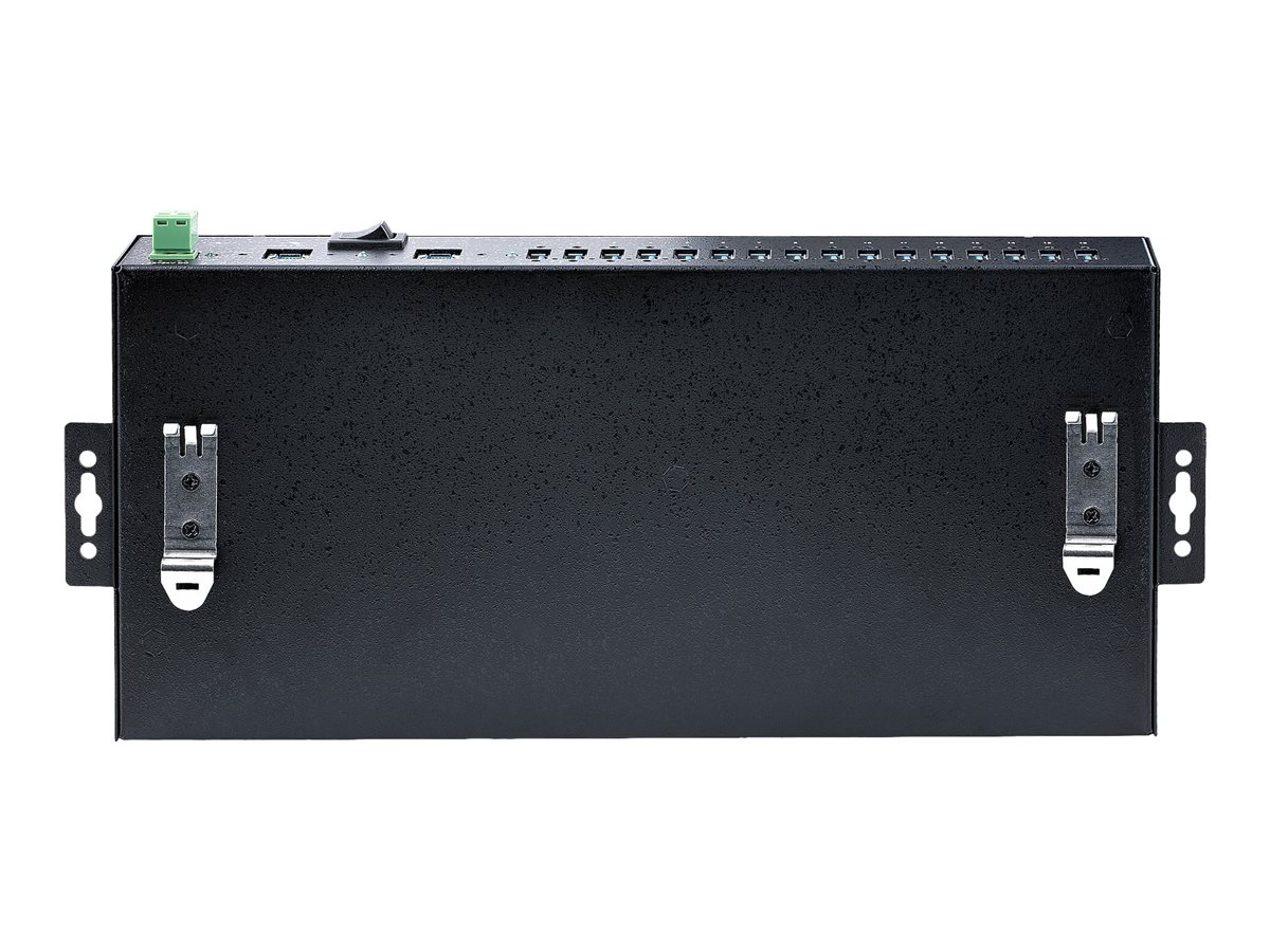 StarTech.com 16-Port Industrial USB 3.0 Hub 5Gbps, Metal, DIN/Surface/Rack Mountable, ESD Protection, Terminal Block, Ansicht 3