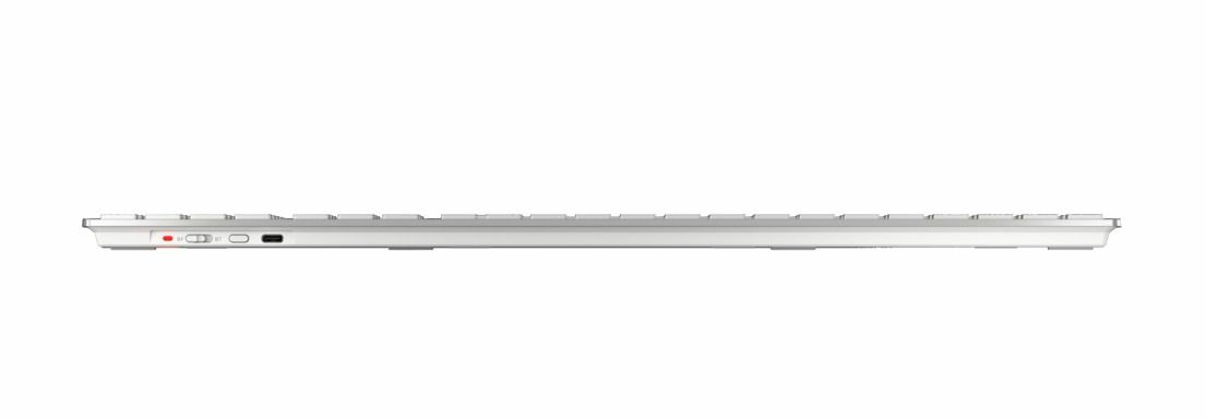 Cherry Tastatur-Maus-Set DW 9100 Slim Weiss/Silber - Tastatur - TL: Schweiz, QWERTZ, Ansicht 3