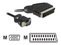 Delock Kabel Video Scart Stecker (Ausgang) > VGA Stecker (Eingang) 2 m