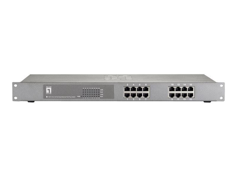 LevelOne FEP-1612W120 - Switch - 16 x 10100 (PoE+)