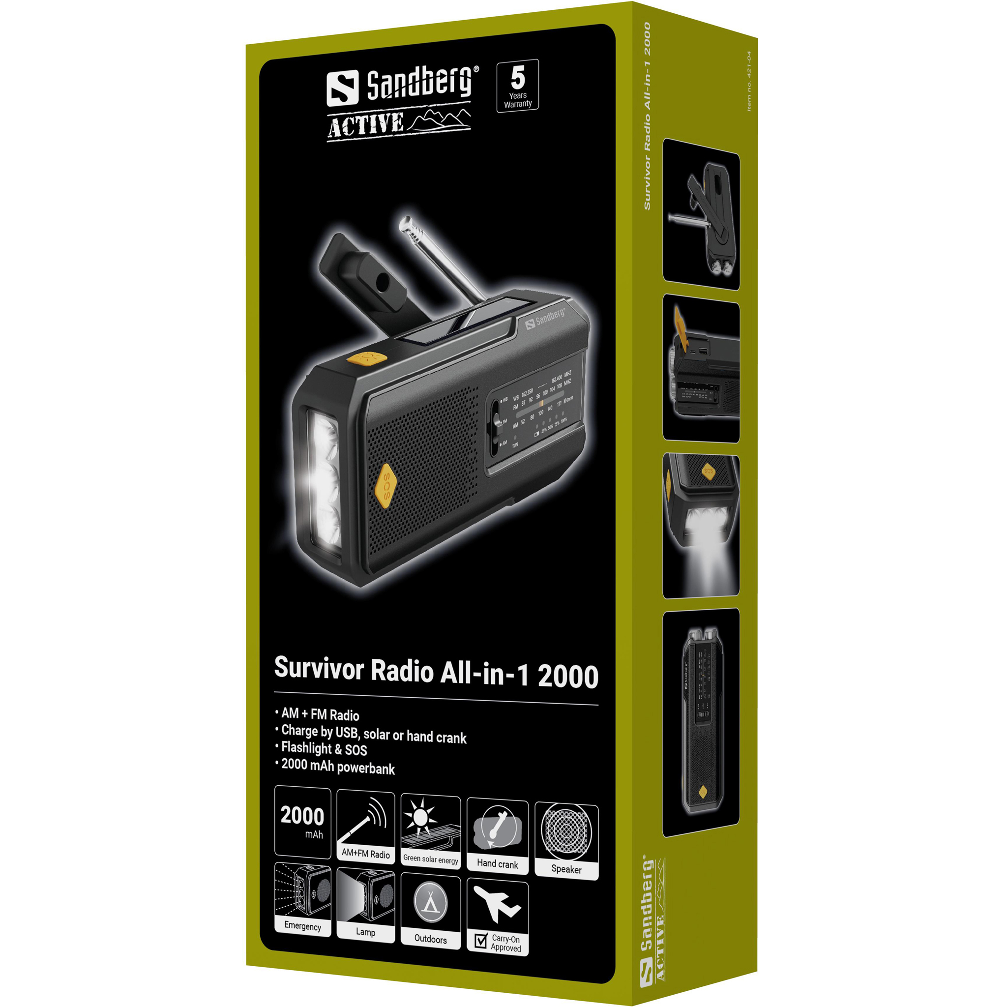 SANDBERG Survivor Radio All-in-1 2000 - Radio, Ansicht 2