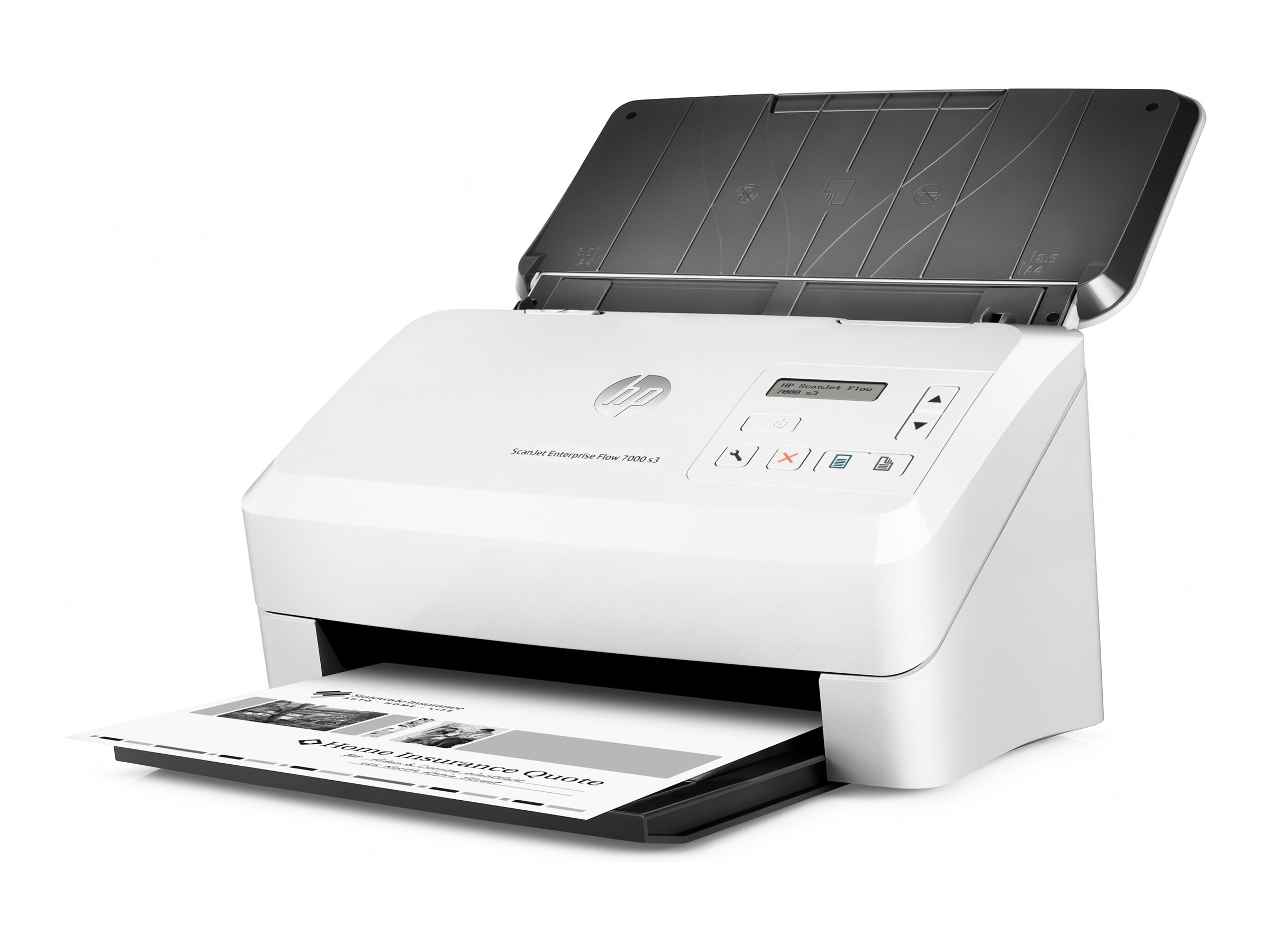 HP ScanJet Enterprise Flow 7000 s3 Sheet-feed Scanner - Dokumentenscanner - Duplex - 216 x 3100 mm - 600 dpi x 600 dpi - bis zu 75 Seiten/Min. (einfarbig)