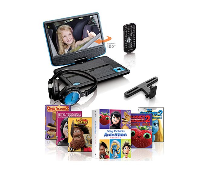 Lenco DVP-910 - DVD-Player - tragbar -Anzeige: 22.9 cm (9"), Ansicht 2