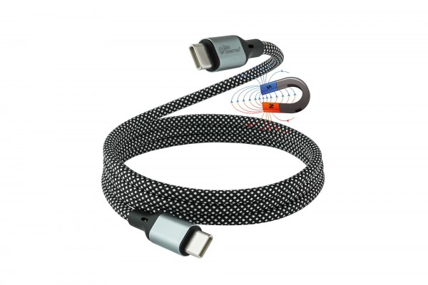Good Connections Good Connection Magnet. USB 4.0 3x2 USB-C Spiralk. schw. 1m - Kabel - Digital/Daten, Ansicht 2