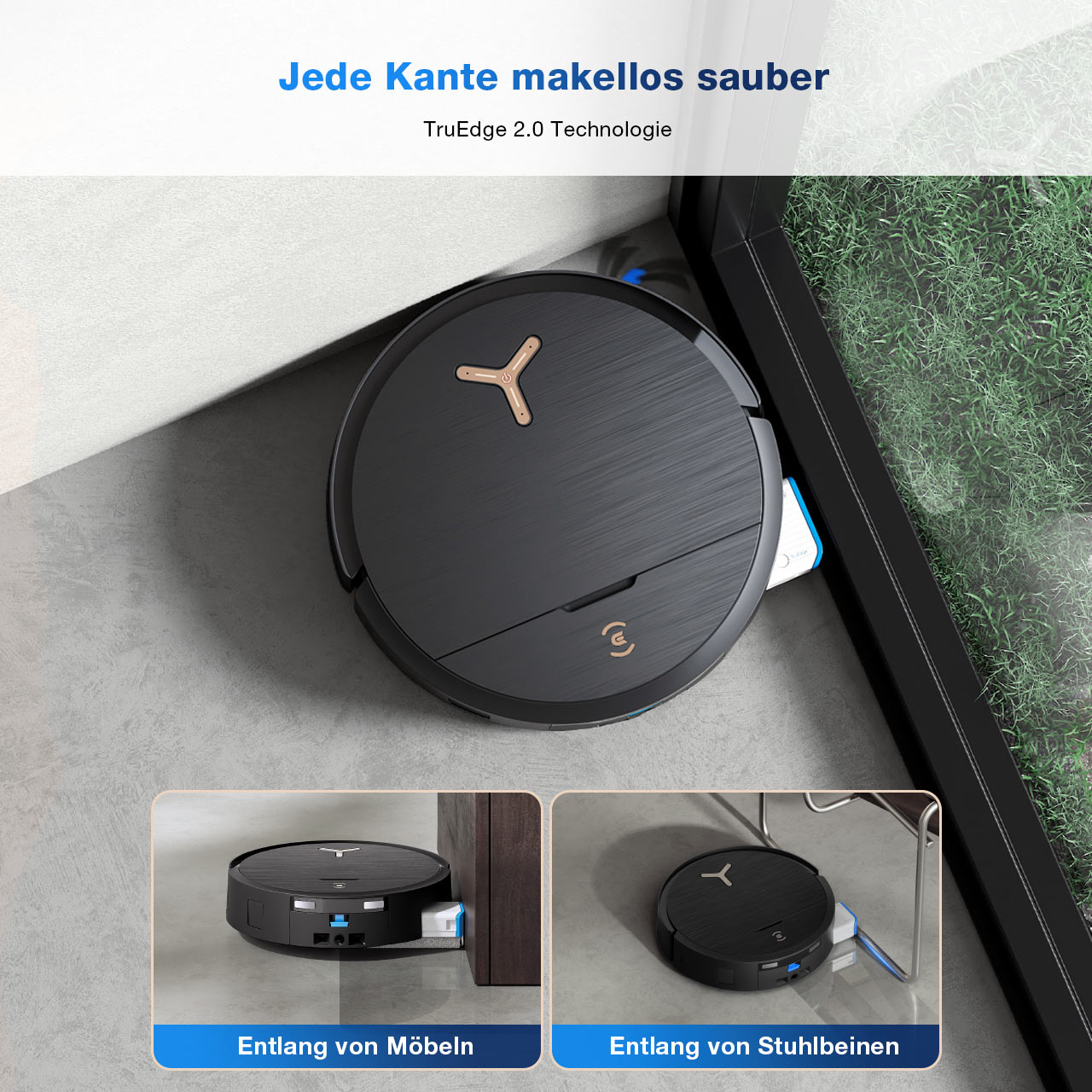 Ecovacs Deebot X9 Pro Omni Saugroboter mit Wischfunktion black, Ansicht 4
