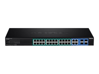 TRENDnet TPE 5028WS - Switch - Smart - 24 x 101001000 (PoE+)