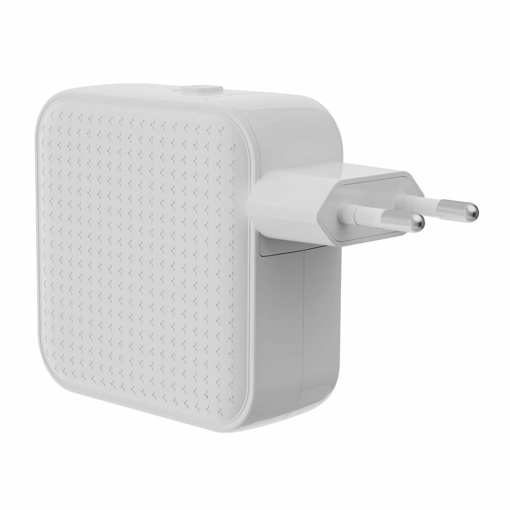 Targus HyperJuice - Netzteil - GaN - 70 Watt - Quick Charge 3.0, Power Delivery 3.0 + PPS - 3 Ausgabeanschlussstellen - Weiß, Ansicht 4