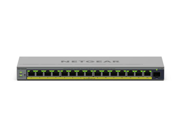 Netgear Easy Smart GS116EP - Switch - L3 - Smart - 1 x 10/100/1000 + 15 x 10/100/1000 (PoE+), Ansicht 3