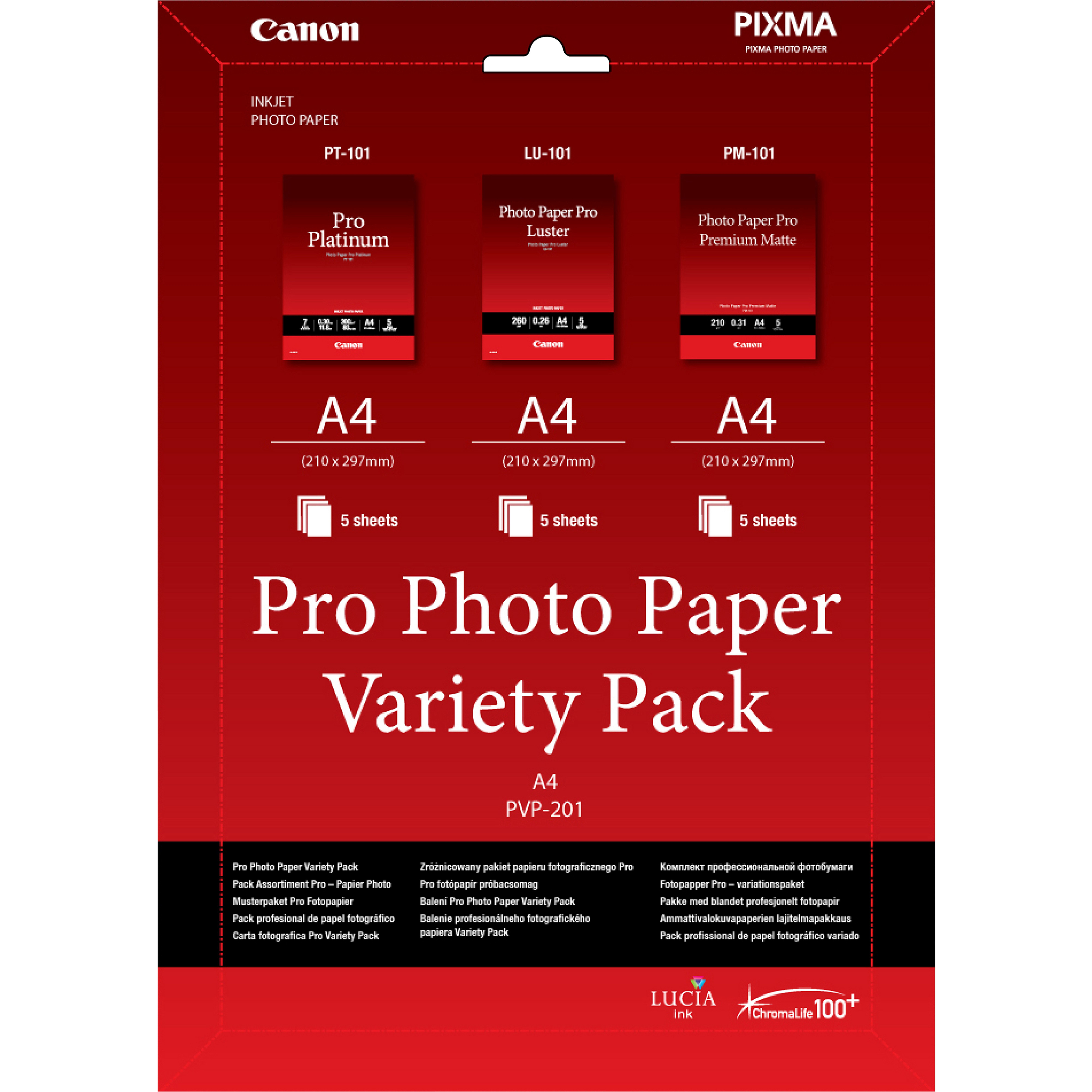 Canon Pro Variety Pack PVP-201 - A4 (210 x 297
