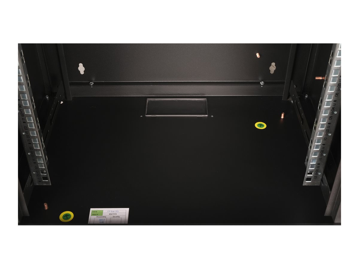 ROLINE 19 Zoll Wandgehäuse Pro 12 HE 600x450 BxT schwarz - Wandgehäuse, Ansicht 4