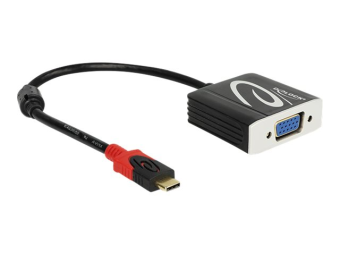 Delock Videokonverter - DisplayPort - VGA - Schwarz