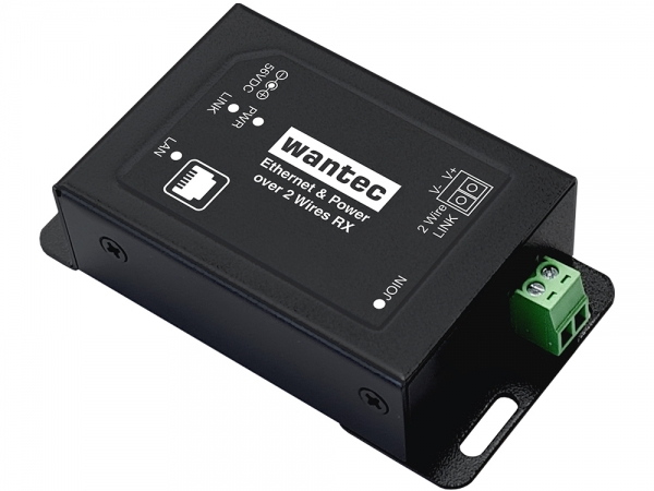 WANTEC 5720 - Schnelles Ethernet - 10,100 Mbit/s - 10/100 - IEEE 802.3af - IEEE 802.3at - Voll - Halb - Schwarz, Ansicht 3
