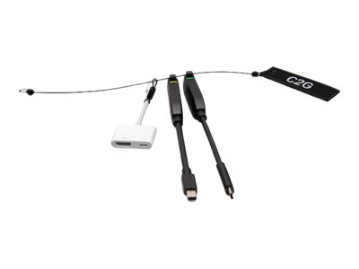 C2G Universal 4K HDMI Dongle Adapter Ring with Color Coded Mini DisplayPort USB-C and Lightning