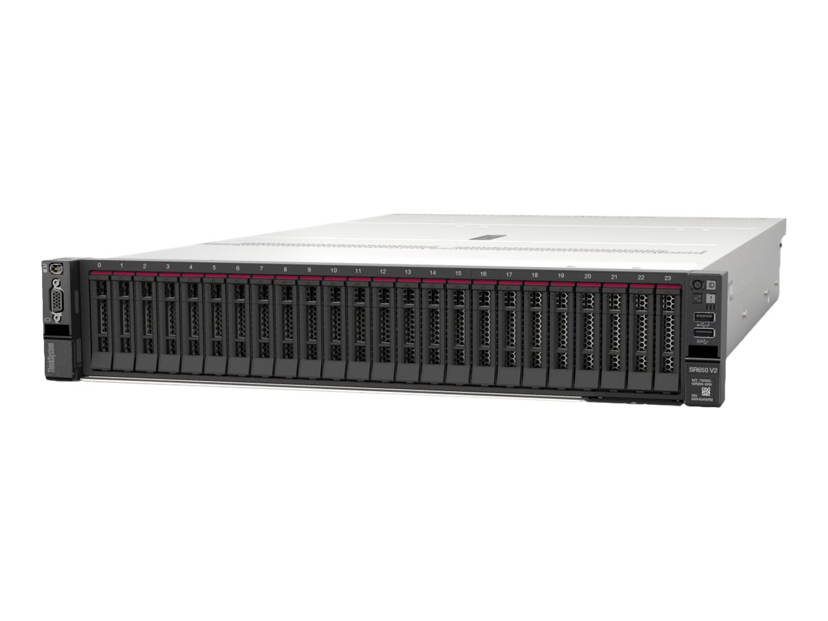 Lenovo ThinkSystem SR650 V2 7Z73 - Server - Rack-Montage - 2U - zweiweg - 1 x Xeon Silver 4310 / 2.1 GHz
