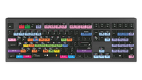 Logickeyboard LKB-FLS-A2M-DE - Volle Größe (100%) - Kabelgebunden - USB - Scherenschalter - QWERTZ - Schwarz