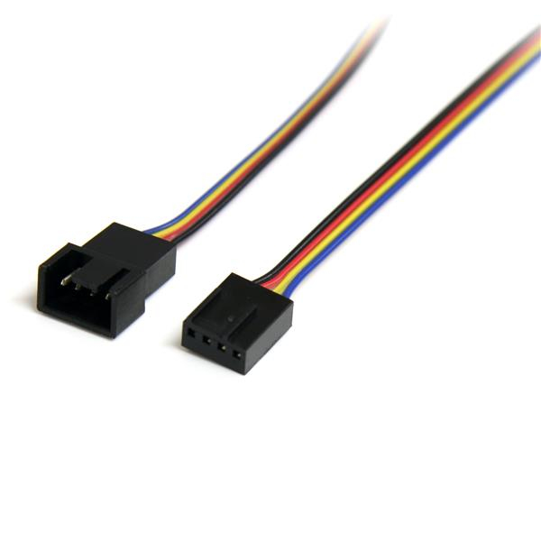 StarTech.com 30cm 4 Pin Molex Lüfter Verlängerungskabel - St/Bu - 4 Pin PWM Lüfterkabel Verlängerung, Ansicht 2