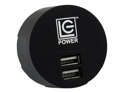 LC-Power LC-CH-USB-WS - Netzteil - 3.4 A - 2 Ausgabeanschlussstellen (USB)