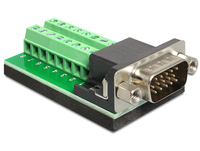 Delock 65424 - VGA - 16p - Schwarz - Grün - Silber