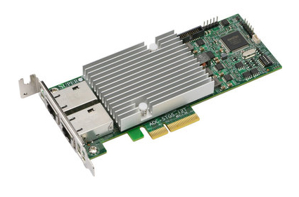 Supermicro AOC-STGS-i2T - Netzwerkadapter - PCIe 3.0 x4 Low-Profile, Ansicht 2