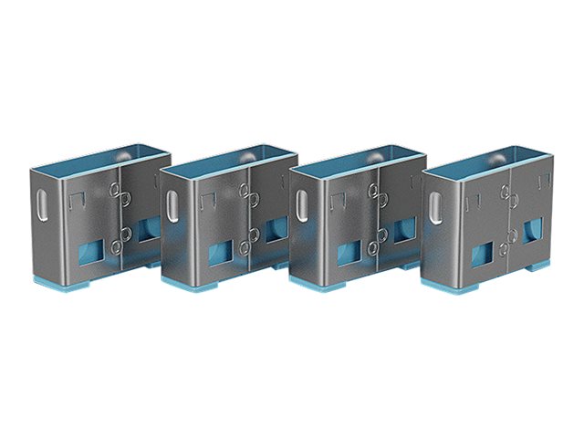 Lindy USB Port Blocker - USB-Portblocker - Blau (Packung mit 4), Ansicht 2