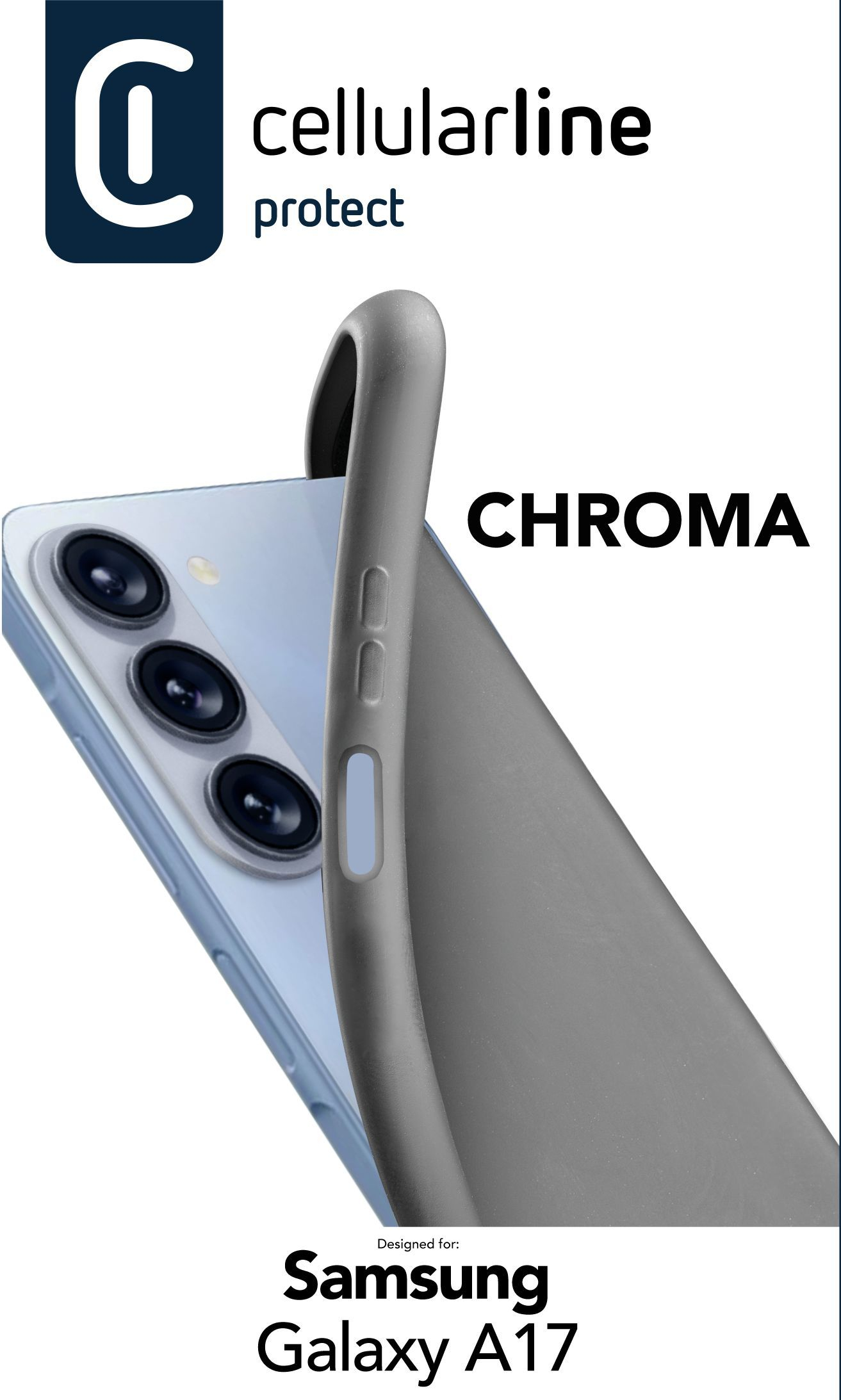 Cellularline Chroma Case - für Samsung A17 5G Black CHROMAGALA17K, Ansicht 2