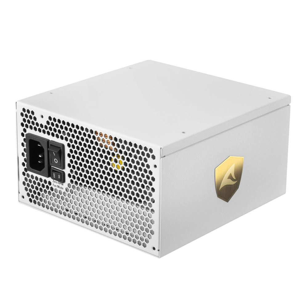 Sharkoon REBEL P30 Gold 1000W ATX3.0 weiss 1x 12VHPWR 4x PCIe Kabel-Management 1000, Ansicht 2