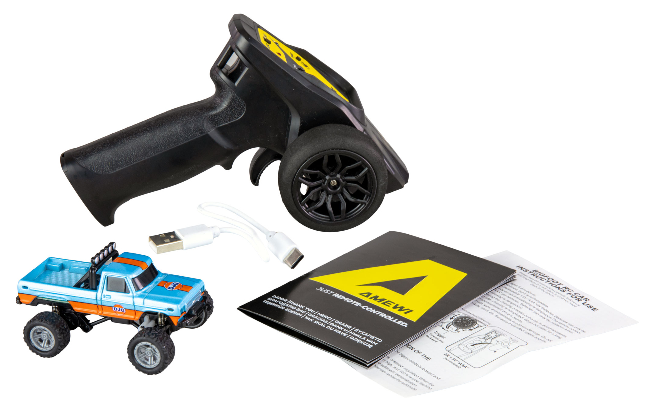 Amewi RC Monstertruck DieCast 1 64 RtR blau/orange/6+, Ansicht 2