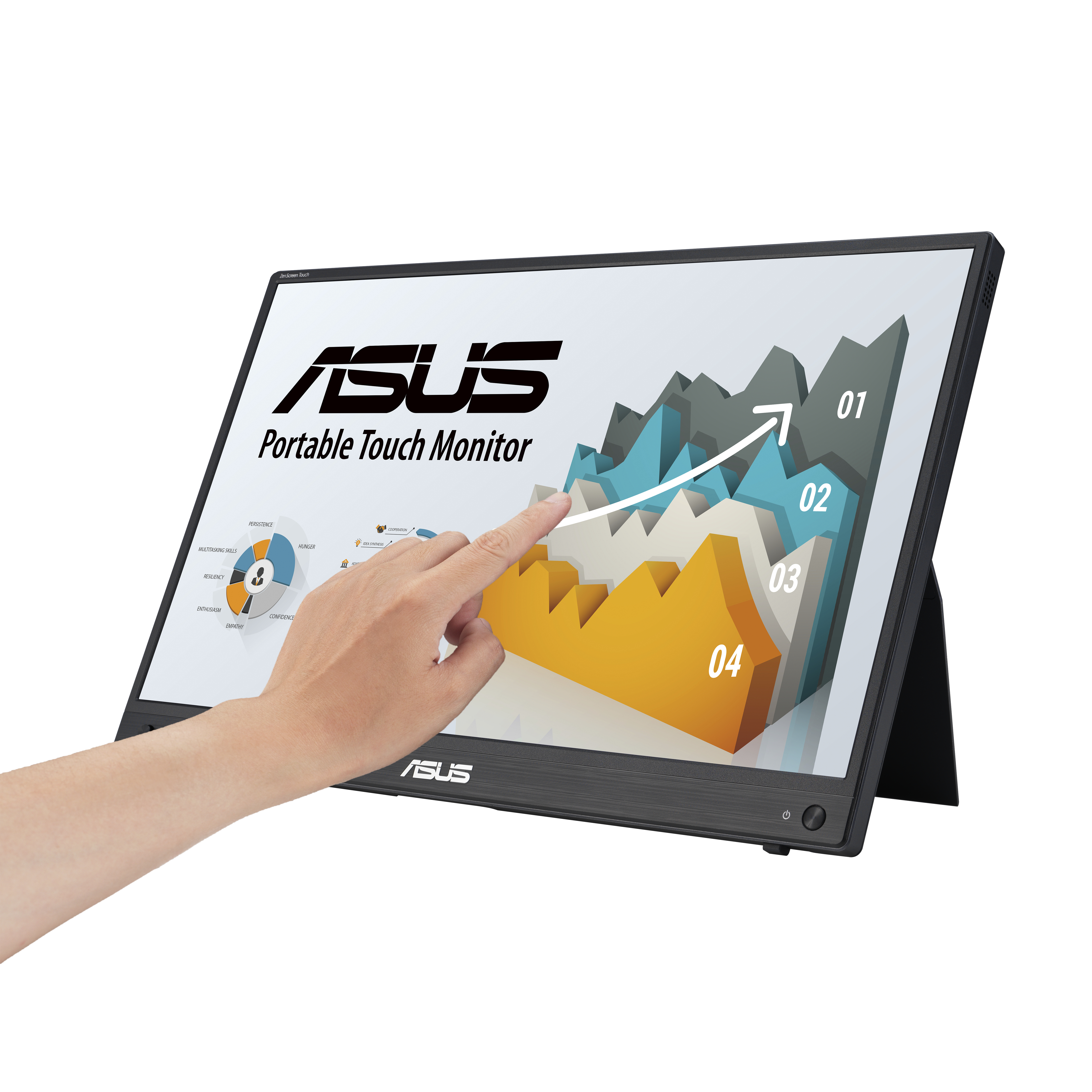 ASUS ZenScreen MB16AHT - 39,6 cm (15.6 Zoll) - 1920 x 1080 Pixel - Full HD - 5 ms - Schwarz, Ansicht 4