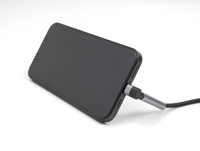 Delock Lightning-Kabel - 24 pin USB-C männlich gerade zu Lightning männlich gewinkelt, Ansicht 2