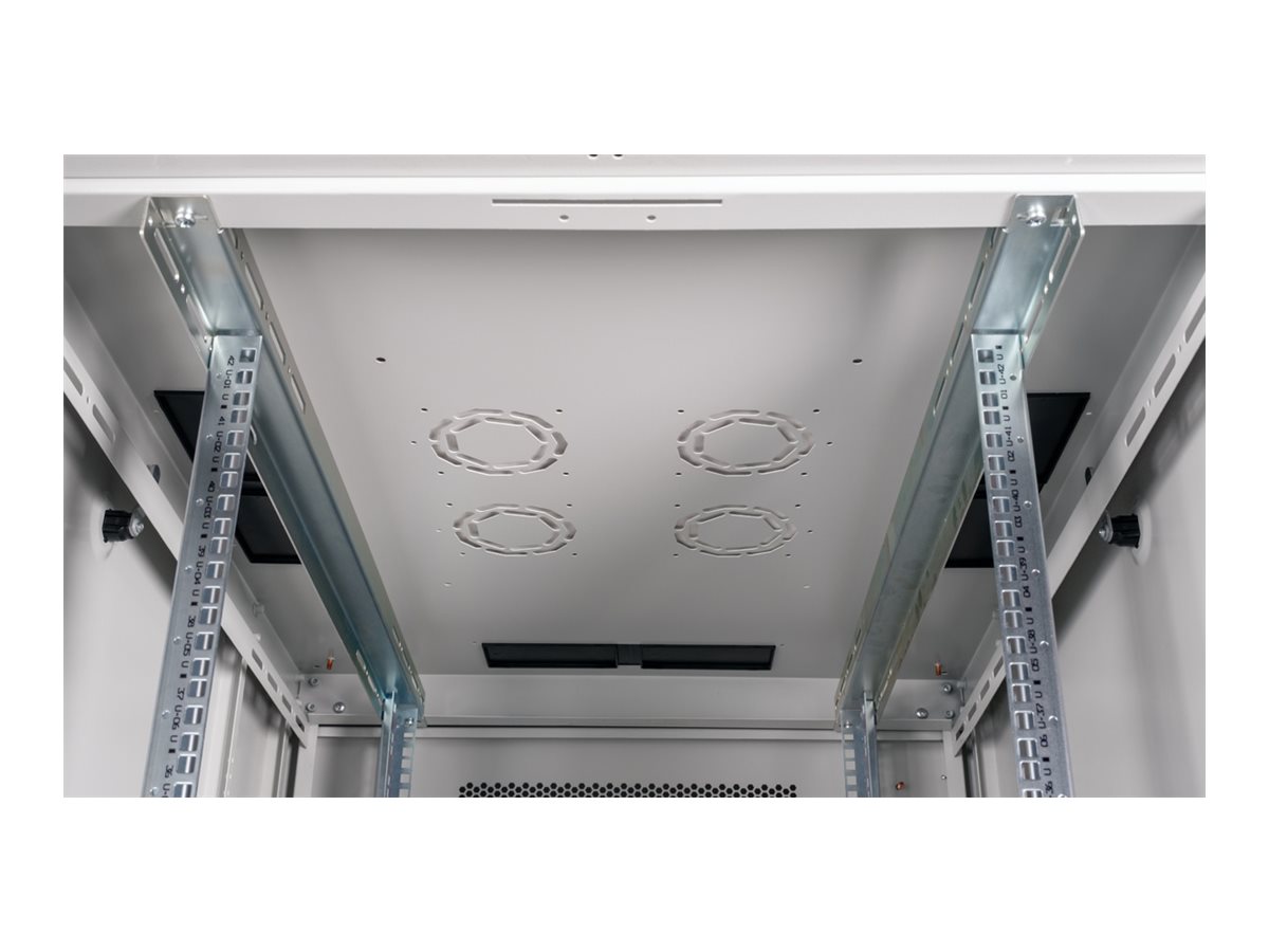 ROLINE 19 Zoll Serverschrank Basic 42 HE 800x1000 BxT perforiert grau, Ansicht 4