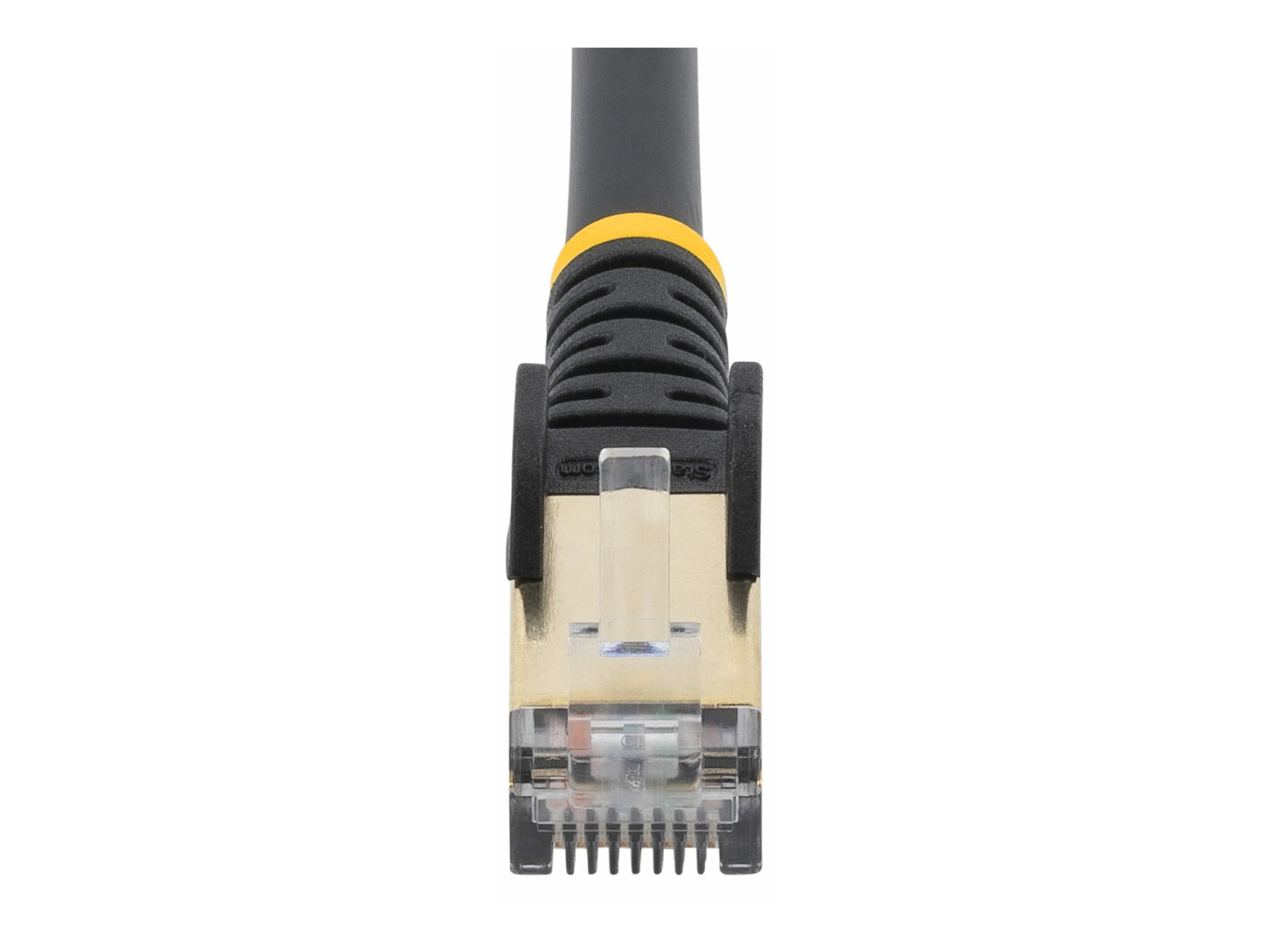 StarTech.com 2m CAT6A Ethernet Cable, 10 Gigabit Shielded Snagless RJ45 100W PoE Patch Cord, CAT 6A 10GbE STP Network Cable w/Strain Relief, Black, UL Certified Wiring/TIA - Category 6A - 26AWG (6ASPAT2MBK)