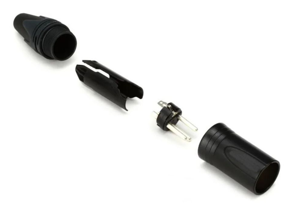 Equip Kabelverbinder 3-Polig Stecker schwarz, Ansicht 2